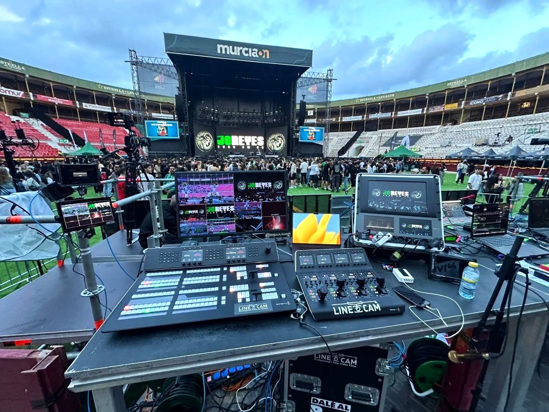 Professional live events and streaming · Live multi-camera production for events · Dale al REC