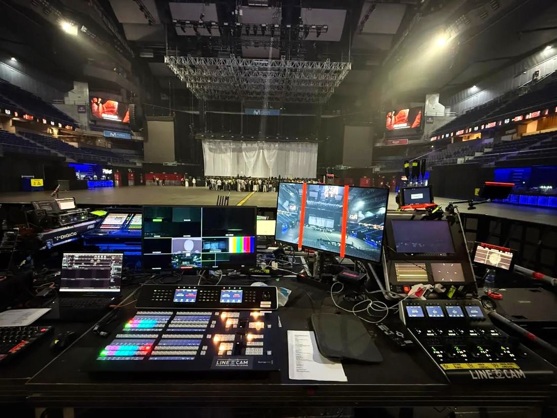 Professional live events and streaming · Live multi-camera production for events · Dale al REC