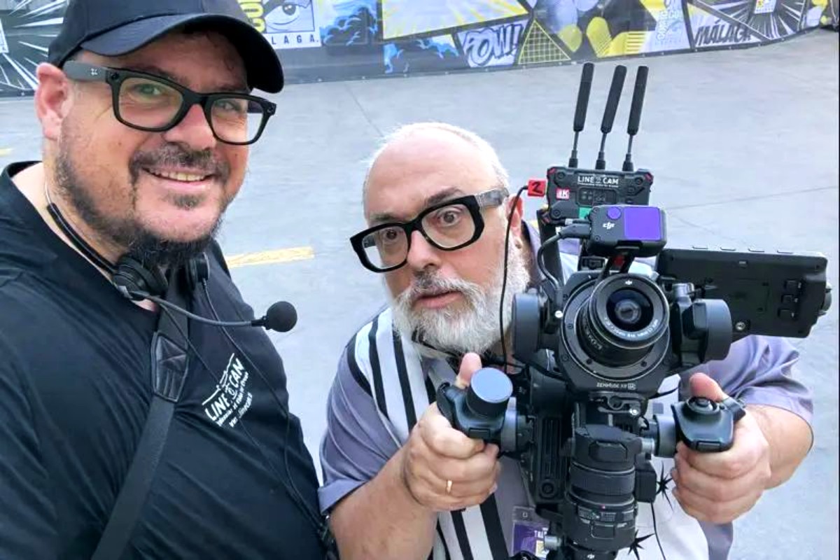 Professional audiovisual crew · Dale al REC